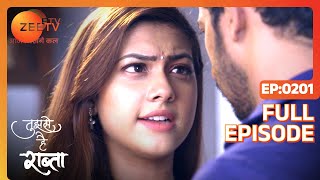 Malhar decides to get a tattoo on his hand - Tujhse Hai Raabta - Full ep 201 - Zee TV