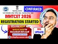 MHT CET 2026 REGISTRATION STARTED LIVE ?😱🚨| यह डॉक्युमेंट्स लगेंगे😱😱| #mhtcet2026 Big Update🚨🚨