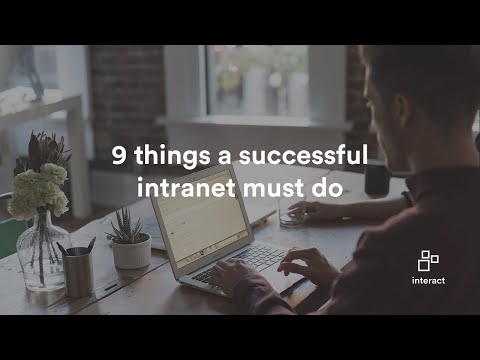 9 things a successful intranet must do