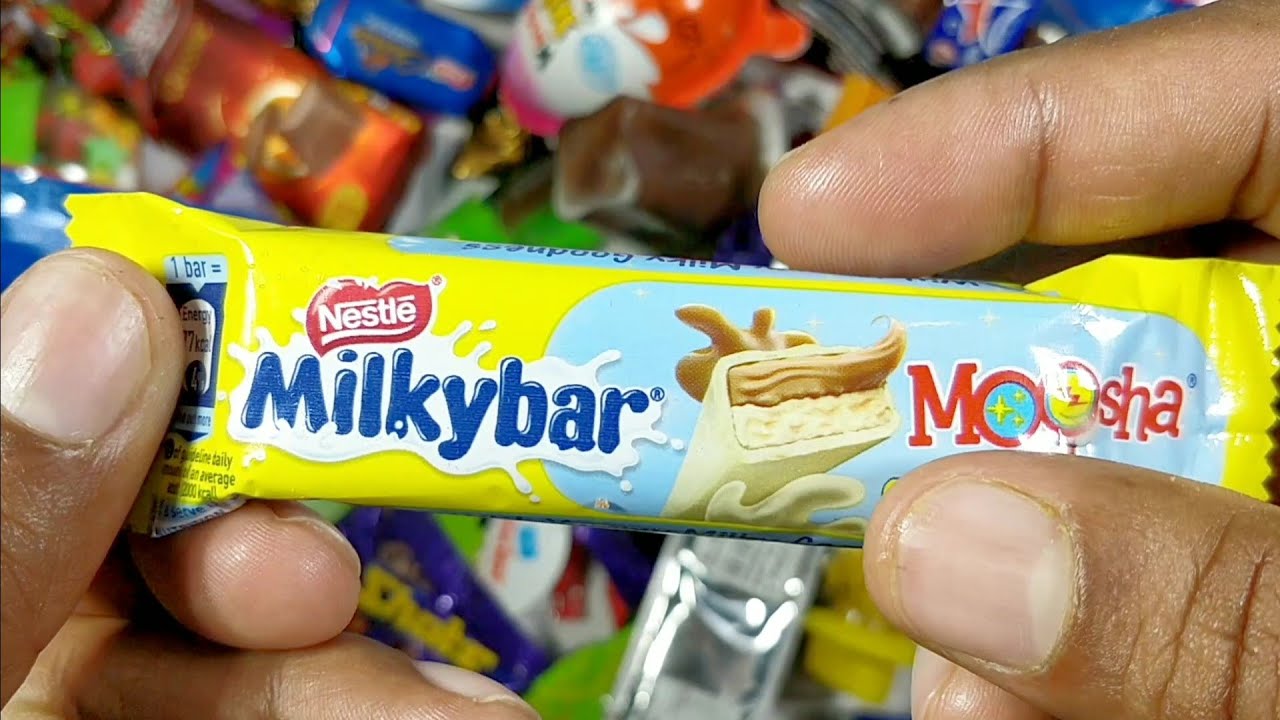 Yummy Milkybar Chocolate unwrapping, Asmr.