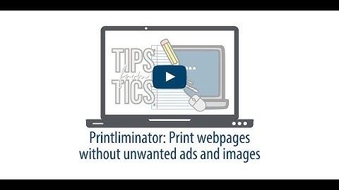 Printliminator: Print webpages without unwanted ads and images