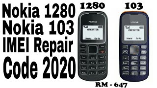 Nokia 1280 103 IMEI Change Code 2021 || How To Nokia 1280 103 IMEI Repair Code 2021