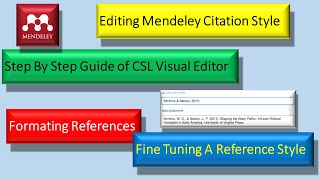 How To Create New Style For Mendeley | Step By Step Tutorial screenshot 2