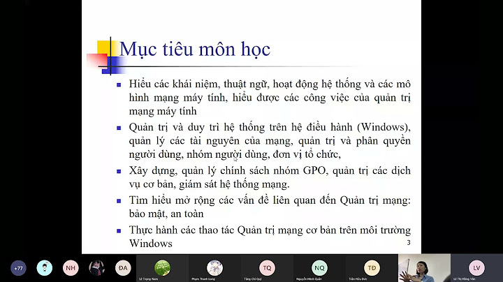 Quản trị mạng máy tính tiếng anh là gì