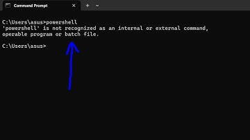 How to fix powershell is not recognized as an internal and external command Error