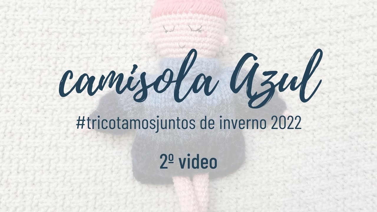 TJ da camisola Azul, 2ª parte (KAL of Azul sweater, 2nd video)
