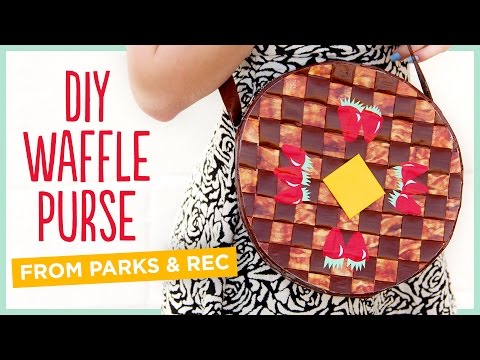 DIY Waffle Purse from Parks & Rec - YouTube