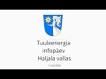 Tuuleenergia infopev haljala vallas