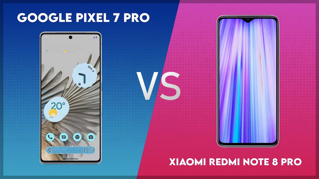 Google Pixel 7 Pro vs Xiaomi Redmi Note 8 Pro Technical Comparison
