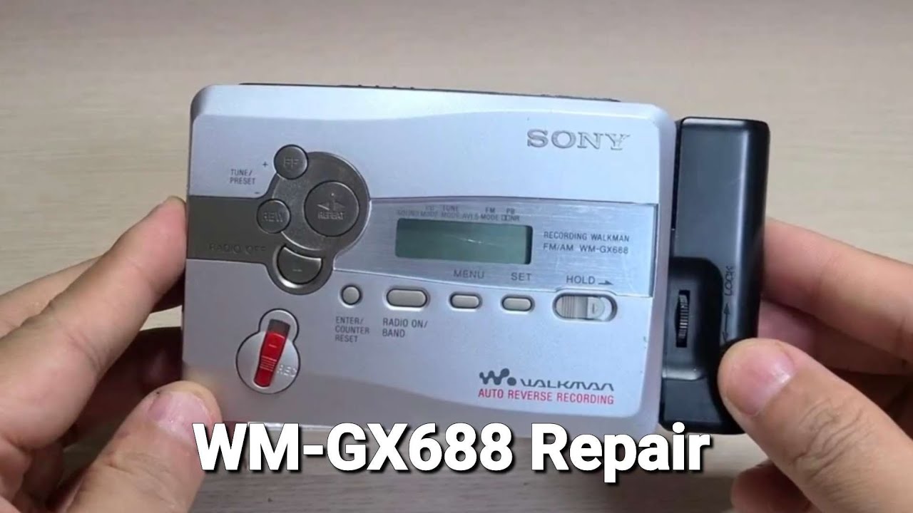 Sony WM-GX688 Repair Cassette Player Walkman - YouTube