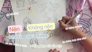 7 phút để tỉa tóc anime đẹp hơn cùng mình|Giải đáp và khắc phục các lỗi nhỏ khi vẽ tóc khô cứng|