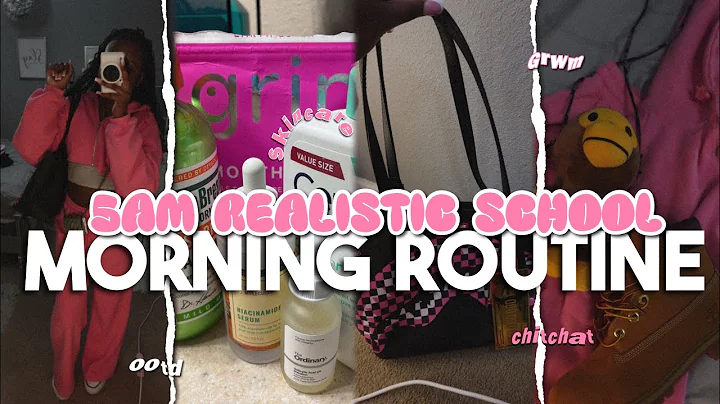 REALISTIC 5am SCHOOL MORNING ROUTINE ♡︎ grwm , skincare , chitchat , ootd , etc!