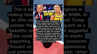 Trump Comments on Sophie Cunningham #SophieCunningham #IndianaFever News