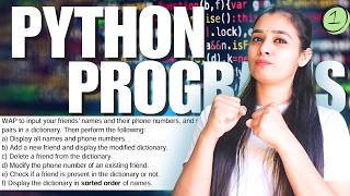 🔥 Top Python Programs | Basic to Advanced | Full Python Series | Dictionary - P1