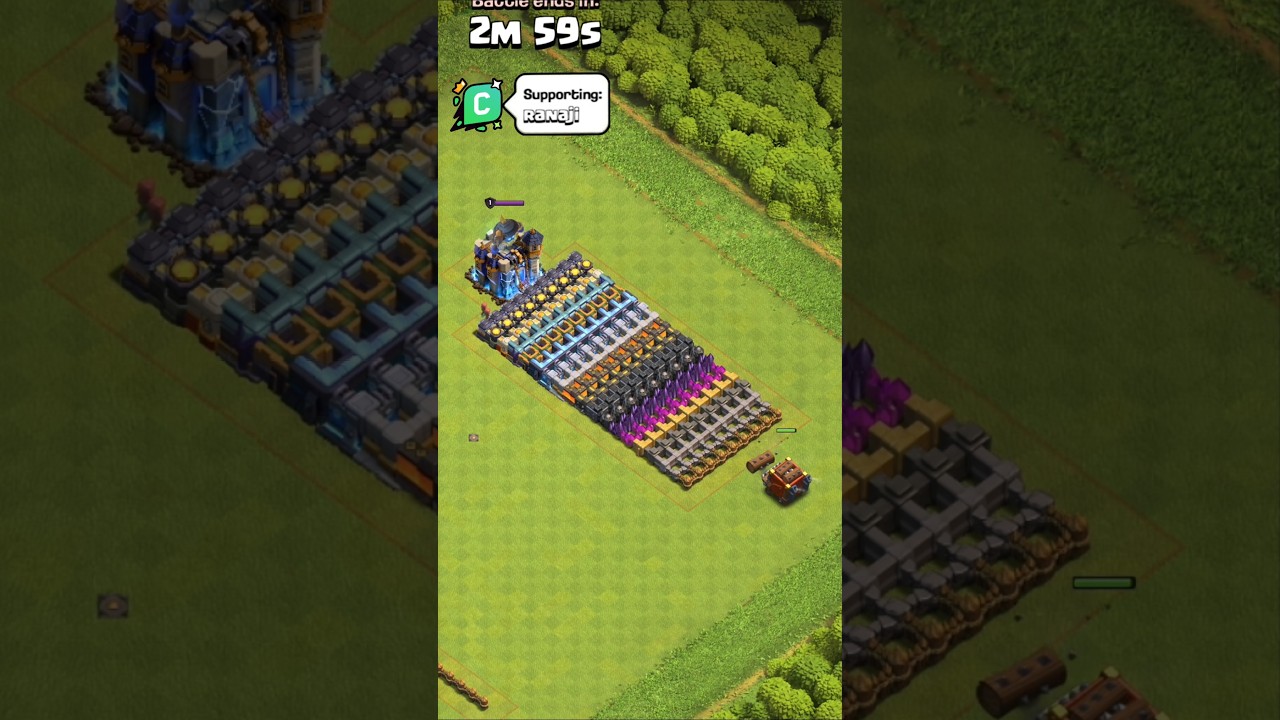 Every Level Walls Vs  Log Launcher Clash of clans ll 