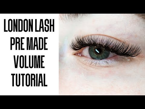 London Lash Pro Premade Volume Lash Set Tutorial