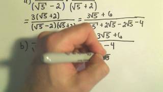 Rationalizing The Denominator Example 1 Youtube