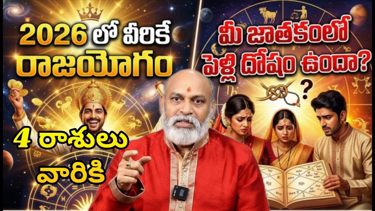 4 రాశులు వారికి 2026 లో వీరికే రాజయోగం మీ జాతకంలో పెళ్లి దోషం ఉందా?