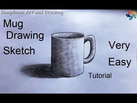 Video: How To Draw A Mug, Glass, Glass
