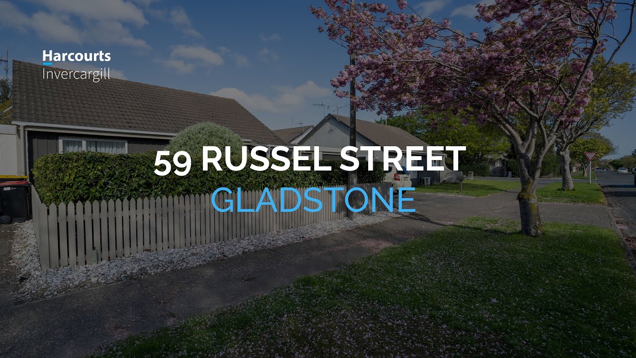 FOR SALE 59 Russel Street, Gladstone Harcourts Invercargill YouTube