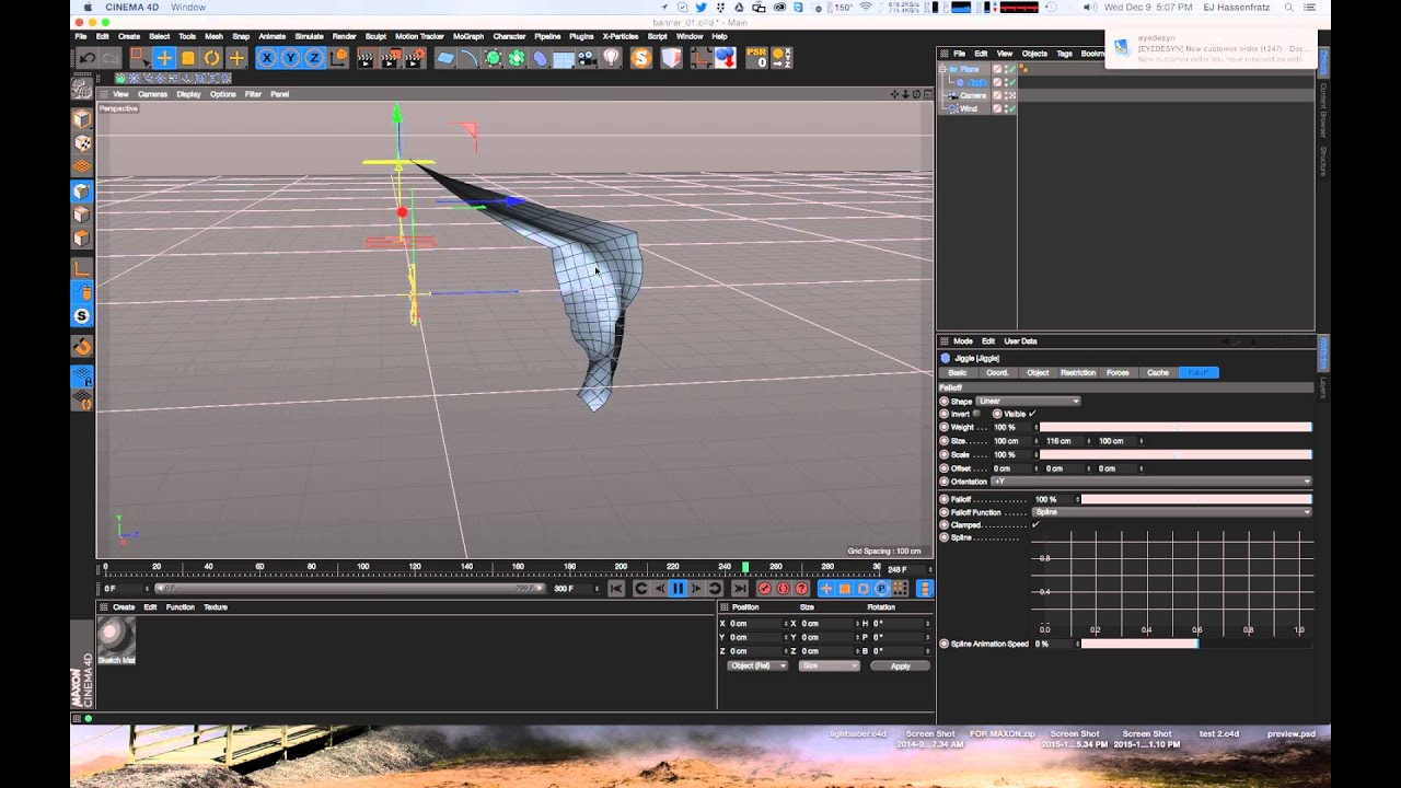 Fun with the Jiggle Deformer in Cinema 4D! - YouTube