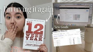 I'm trying the 12 week year planning again! new 2024 goals and new planner