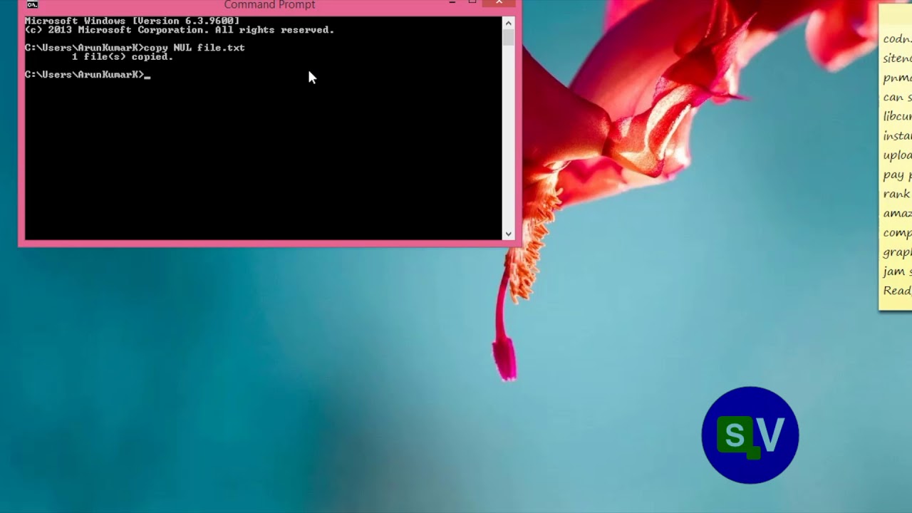 New Update touch command in windows | How to use git's \
