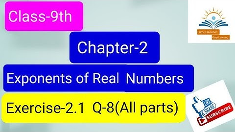 Class-9th R.D.Sharma Chapter-2 Ex.2.1 Q-8 (all parts) #primeeducationkeeplearning #class9th #maths