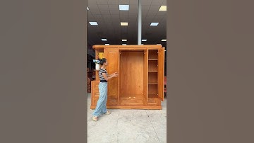 Tủ áo 4 cánh có cả kệ góc, 3 buồng và 6 ngăn kéo chứa đồ thoải mái #tuaohiendai #tuquanaodep