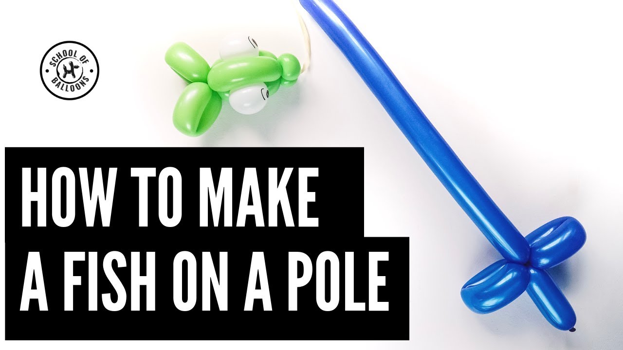 How To Make A Balloon Fish On A Pole YouTube