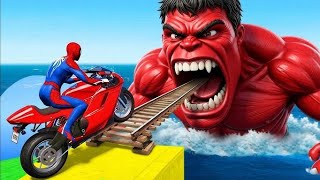 Crazy games mega ramp car stunt GT real racing#mega 3d#car  #games #gaming #live #gameplay #hulk screenshot 5