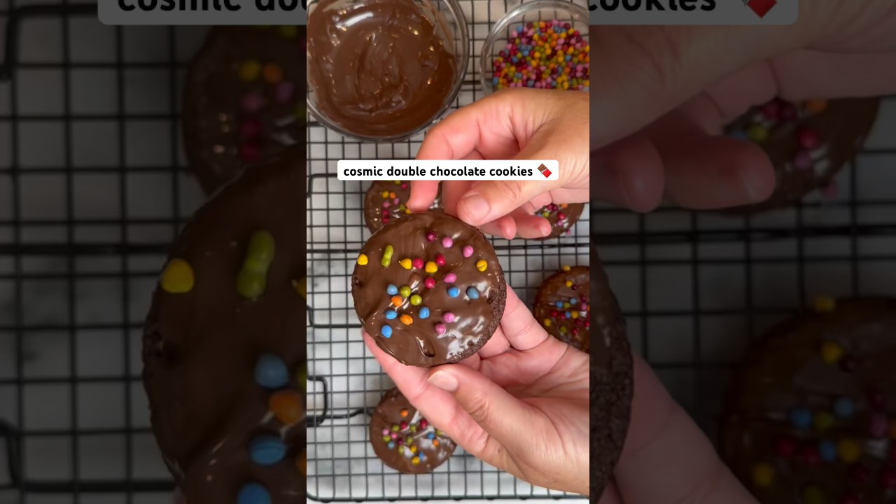 Cosmic Double Chocolate Explosion: Out-of-This-World Cookies!