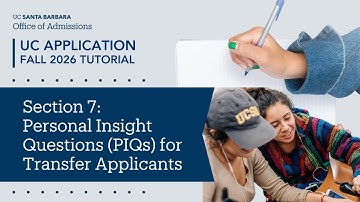 Section 7: Personal Insight Questions for Transfer Applicants