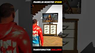 Franklin transformation into RGB blue beetle and monster spider 😱🔥 #gta5 #franklin #funny #shorts