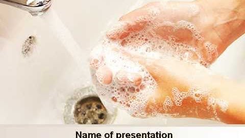 Hand Washing PowerPoint Template by PoweredTemplate.com