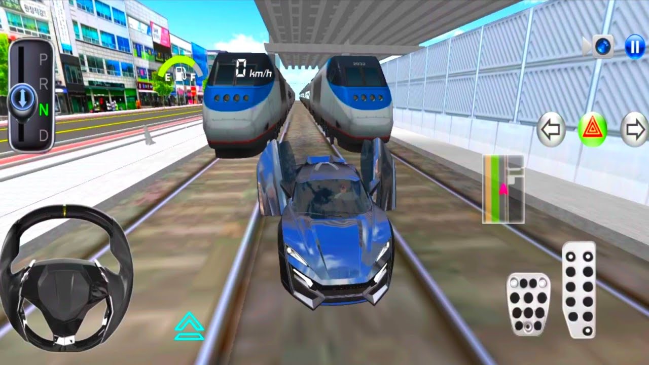 New Black Hypersports Cars vs Bullet Train Racing - 3D Driving Class 2026 - Android Best Gameplays