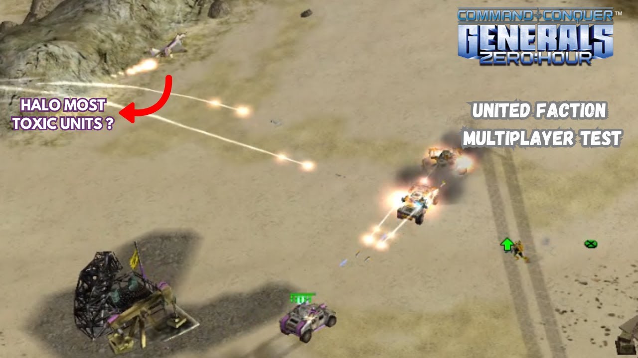 C&C Generals Zero Hour - HALO Faction 3p FFA | Тест многопользовательской игры 4