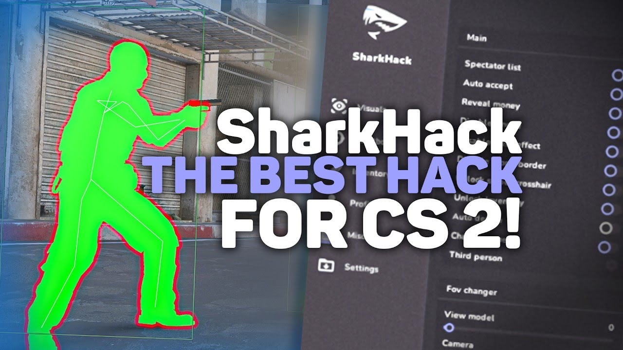Sharkhack | BEST FREE CS2 Cheat 2026 w BEST Aimbot, Trigger, Skinchanger, ESP MORE!