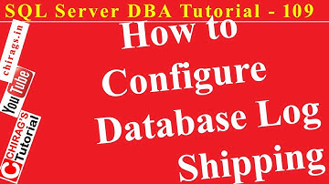 SQL Server DBA Tutorial 109 - Database Log Shipping configureren in SQL Server op één server