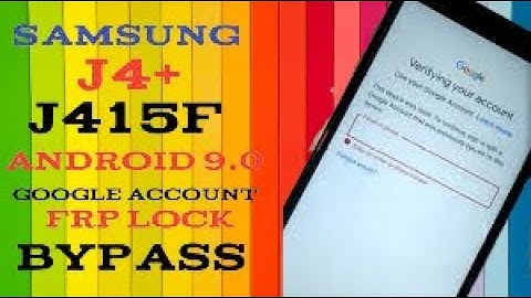 Samsung j4 Plus (J415F) Android 9 FRP Bypass Android unlock google account lock without Pc,Frp Unloc