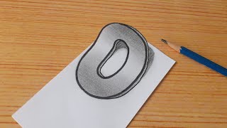 3d Drawing Letter O / How To Draw Easy Capital Alphabet For Beginners #shorts