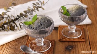 さっぱりヘルシー♪黒ごま豆腐ジェラート