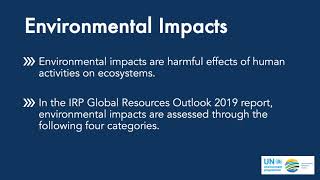What Are Environmental Impacts? - Resource Efficiency Dictionary