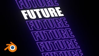 Professional Motion Graphic Style Text - Blender Tutorial