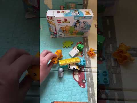 Конструктор LEGO DUPLO Town Сімейства диких тварин: Пінгвіни та Леви 10 деталей (10442)