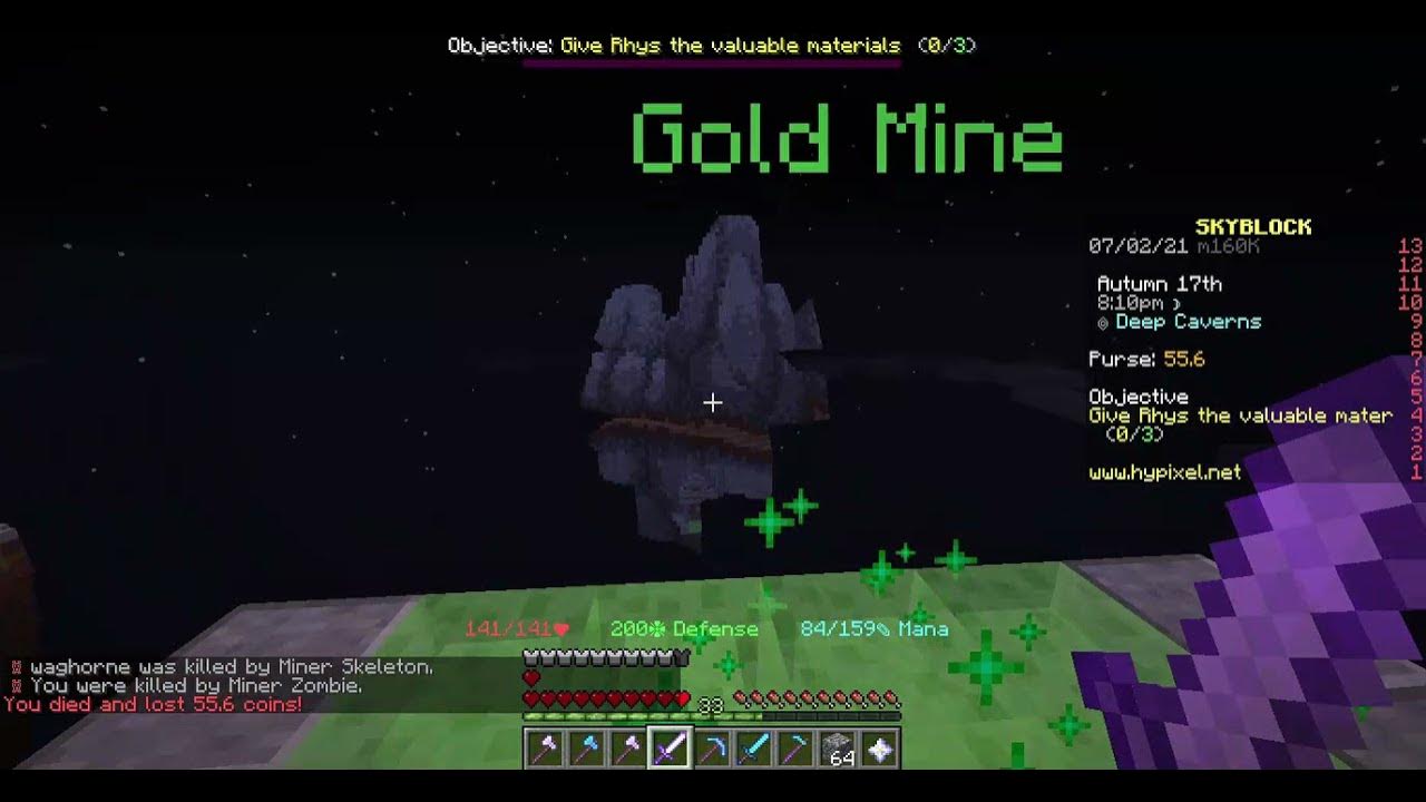 Minecraft Hypixel Skyblock 1.8.9 Episode 7: Crafting Enchantment Table