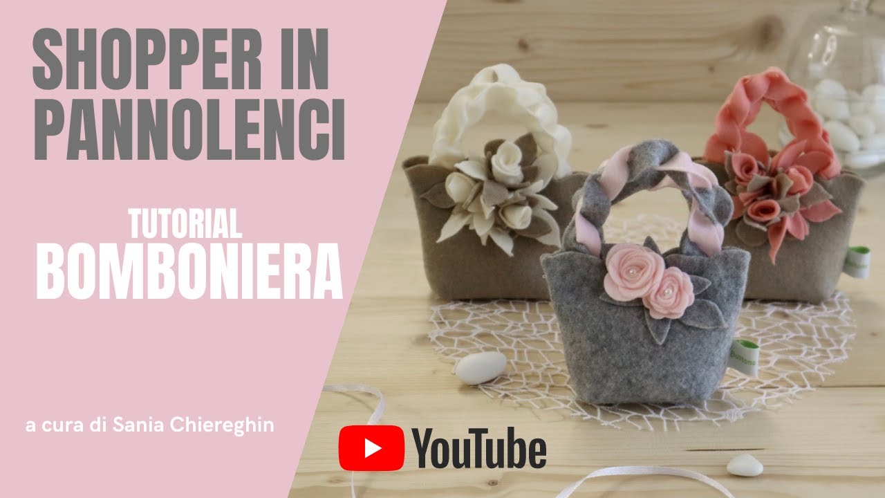 Bomboniere Shopper fai da te - facile e veloce - bomboniera comunione e matrimonio  originale