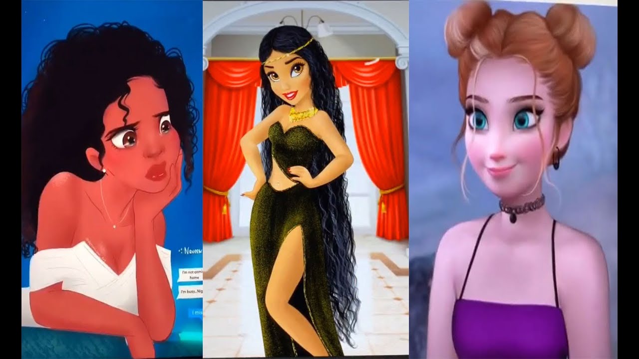 Disney Princess Glow Up Best TikTok Compilation | Kind of Mad at Disney ...