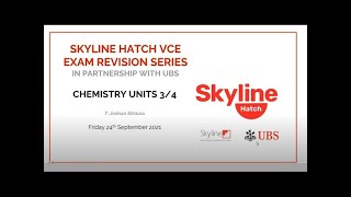 Skyline Hatch UBS VCE Exam Revision Series - 11 Chemistry 3/4
