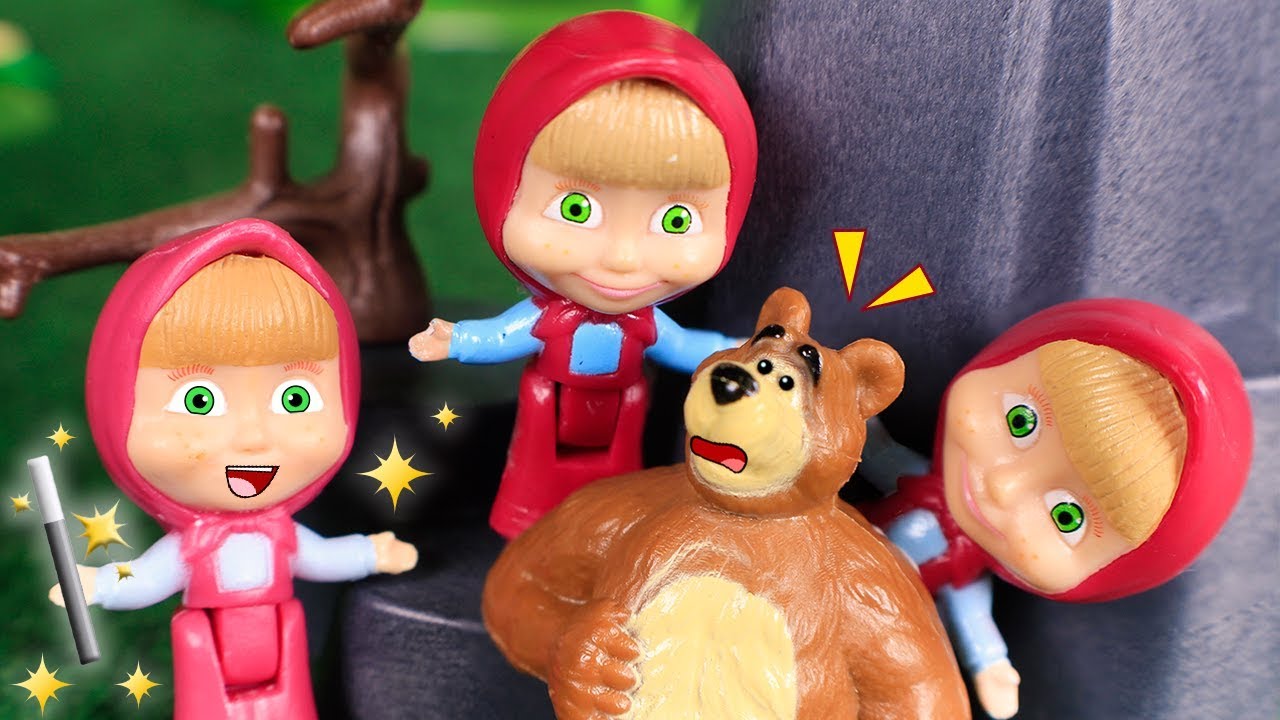 Masha And The Bear Toys 🐻 Masha Makes Magic Youtube 